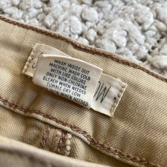 Sky and Sparrow Skinny Frayed Hem Tan Jeans - Picture 11 of 16